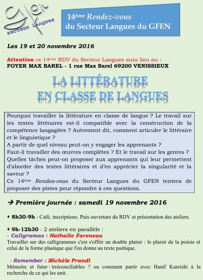Rencontres gfen